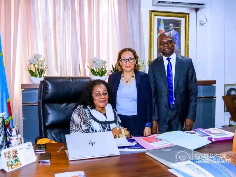 Une délégation de ONU Femmes reçue au cabinet de la ministre déléguée Irène Esambo