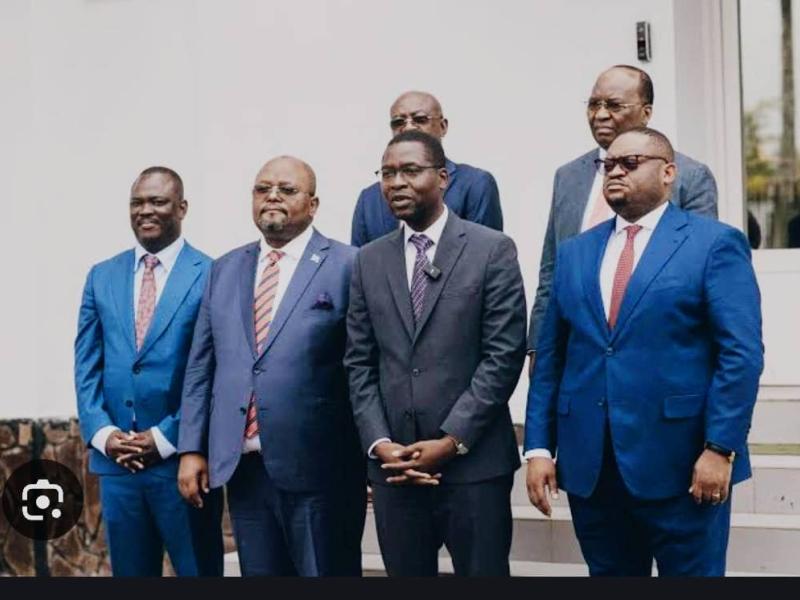 Calixte Ahokpossi, chef de mission FMI pour la RDC avec une délégation du Gouvernement congolais [photo d’illustration]
