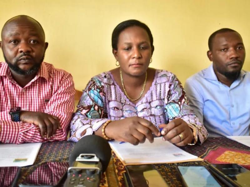 Les membres du bureau de coordination de la société civile du Sud-Kivu