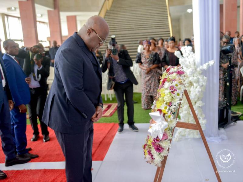 Le Président Félix Tshisekedi rend un dernier hommage au patriarche Donatien Kabanga Kabadi décédé le 4 février 2025 [photo d’illustration]