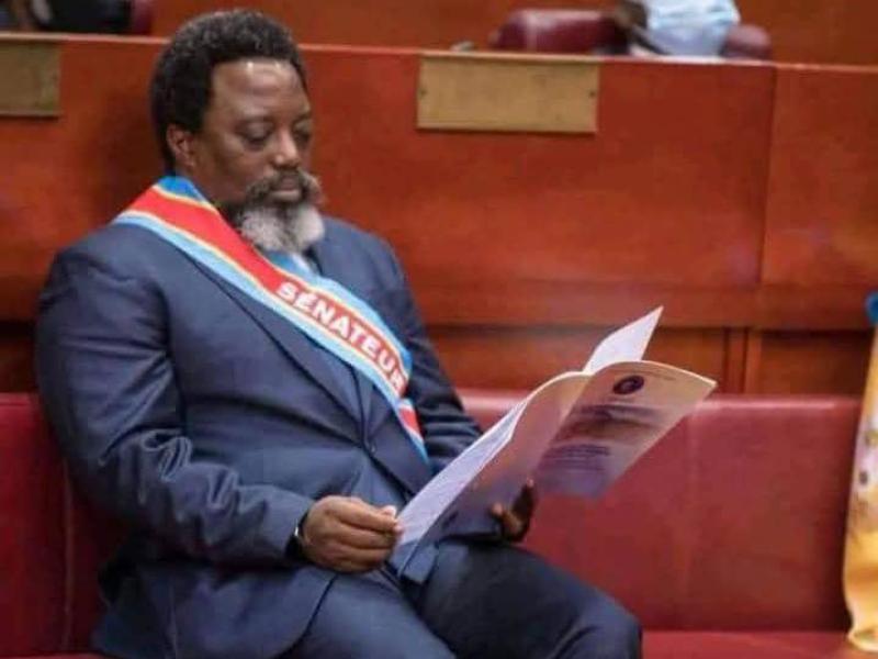 Joseph Kabila Kabange,  président honoraire de la RDC et sénateur à vie