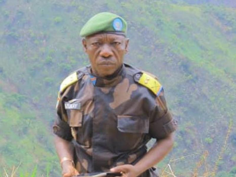 Le lieutenant-colonel Mak Hazukay, chargé de la communication et de la sensibilisation des opérations Sokola 1 Grand Nord et Front Nord.
