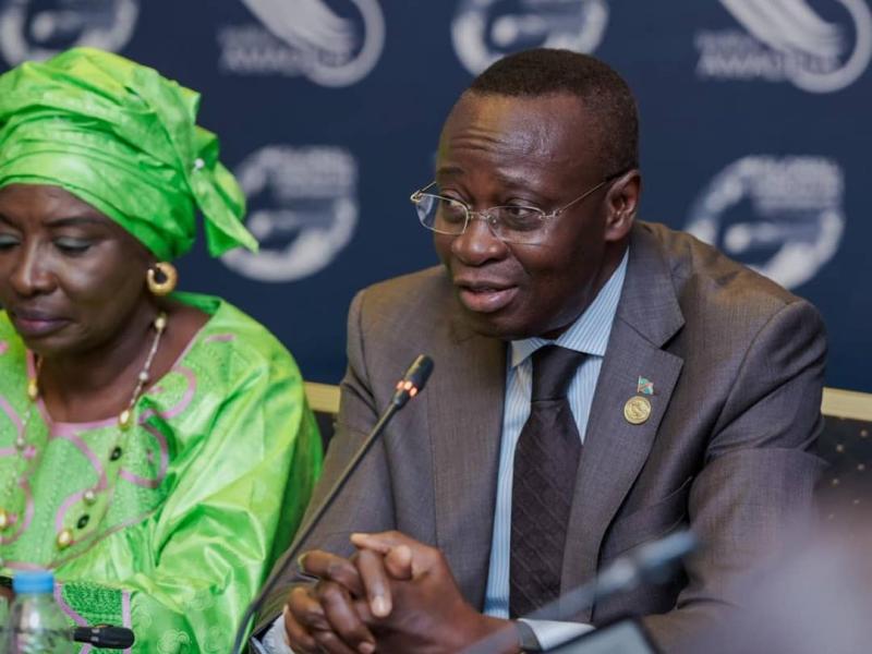 Le VPM Daniel Mukoko Samba à la clôture du Global Growth Conference, tenue à Rabat, au Maroc