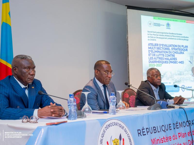 Le Vice-Premier Ministre en charge du Plan, Guylain Nyembo lors de cette activité [photo d'illustration]