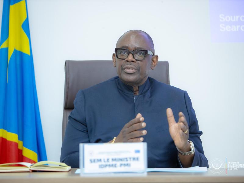 Le Ministre de l’Industrie et du Développement des PME, Louis Watum Kabamba [photo d'illustration]