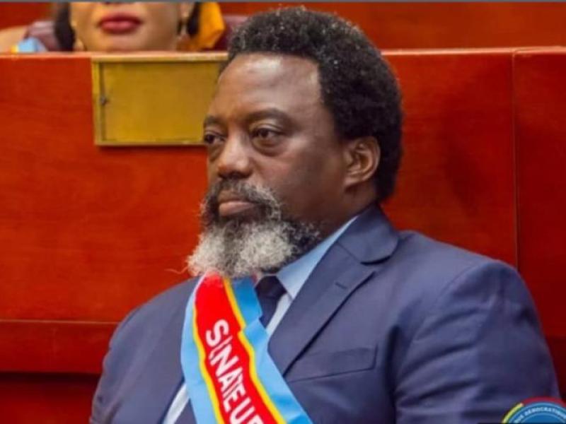 Le Sénateur à vie, Joseph Kabila Kabange, lors d’une session à la Chambre haute du Parlement