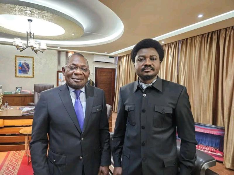 Le procureur général près la cour de cassation Firmin Mvonde et Constant Mutamba [ Photo d'illustration]