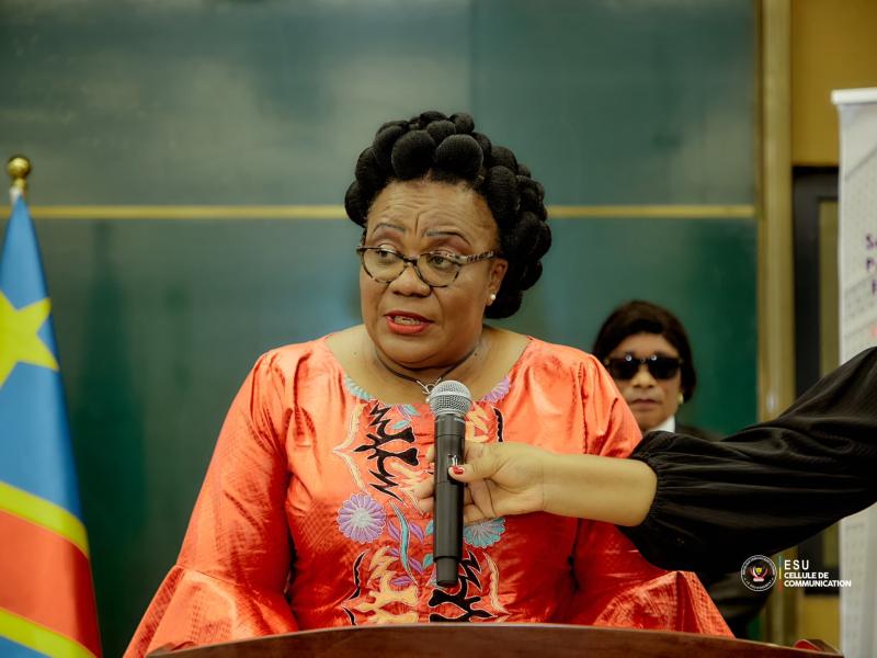 La ministre de l'ESU Marie Thérèse Sombo [photo d'illustration]