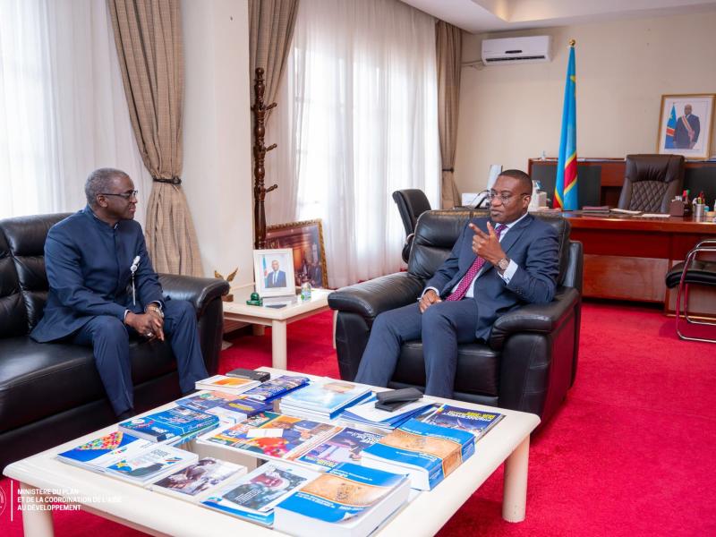 Le VPM du plan Guylain nyembo et le représentant de l'UNFPA en RDC [photo d'illustration]