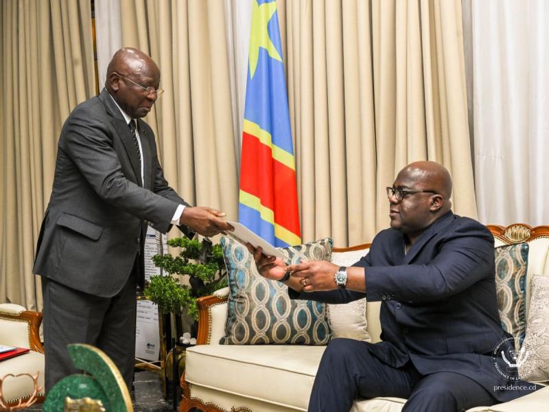 Félix Tshisekedi et l’émissaire du Congo-Brazzaville [photo d'illustration]