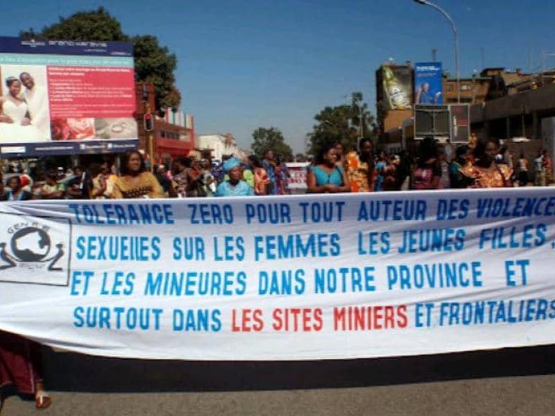 Les femmes de la partie Est de la RDC manifestants contre les violences sexuelles