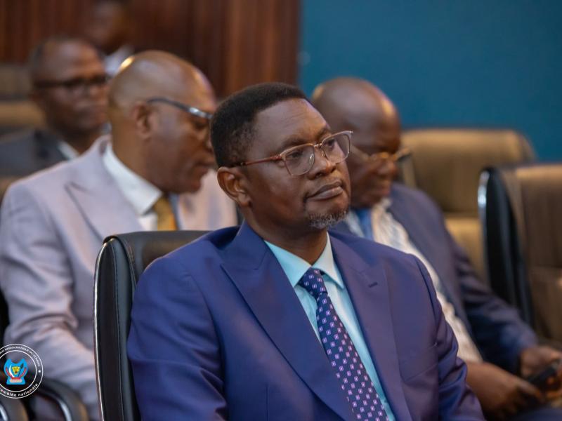 Le DG de la RVA lors d'une plénière à la chambre basse du parlement sur la gestion de la taxe " Go pass" en RDC