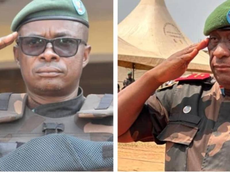 Kakule Somo Evariste et Johnny Luboya N’kashama respectivement gouverneurs militaires de Nord-Kivu 3t Ituri