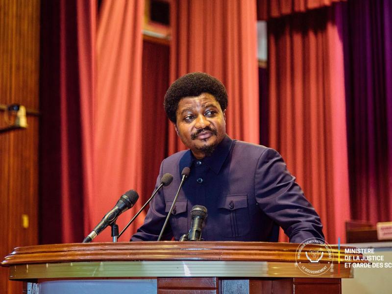 Le Ministre d'État en charge de la justice Constant Mutamba 