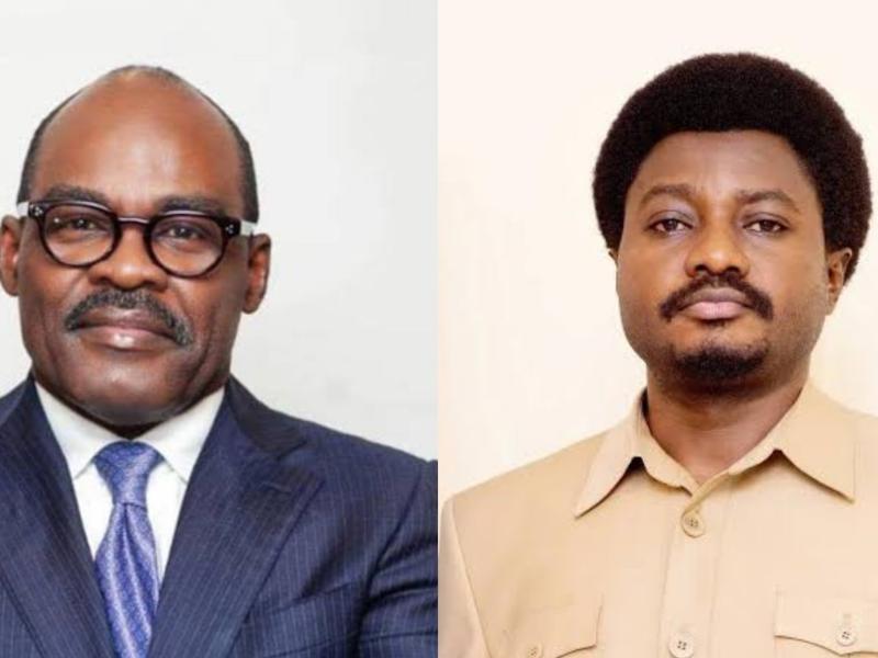 Le député Nicolas Kazadi et le ministre d'État en charge de la justice Constant Mutamba