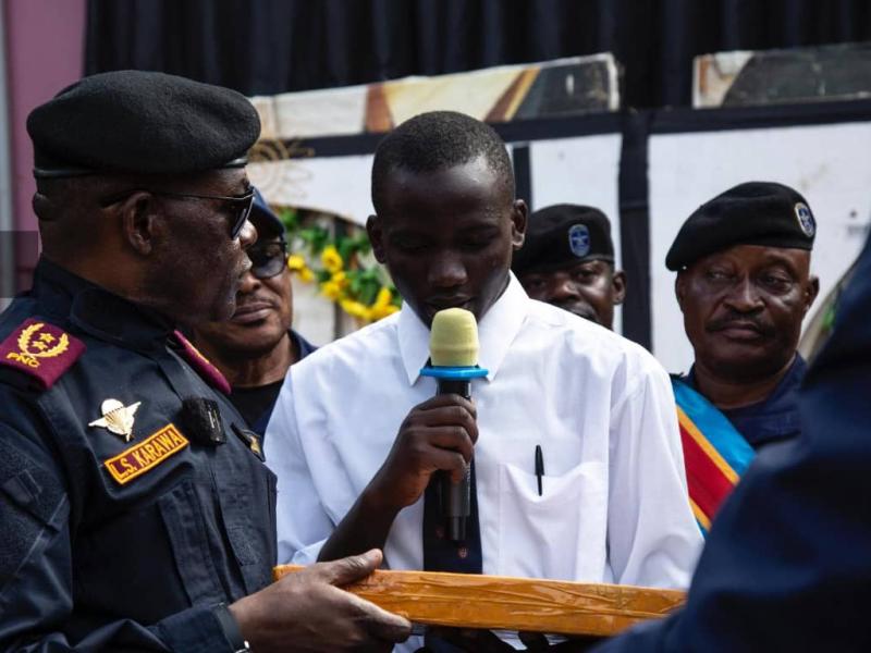 Le Vice-gouverneur policier du Nord-Kivu, Louis Second Karawa lance les épreuves hors-session de l’examen d’État 2025 à Beni