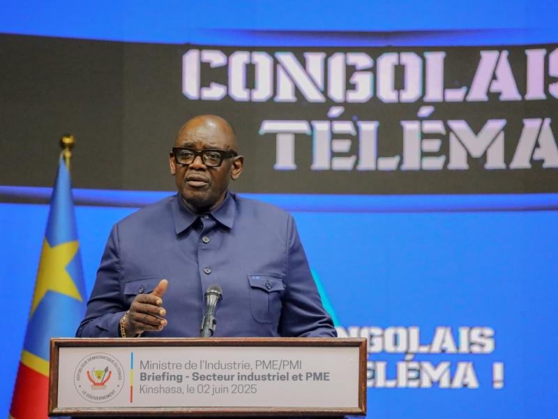 Louis Watum Kabamba, ministre de l'Industrie et du Développement des Petites et Moyennes entreprises