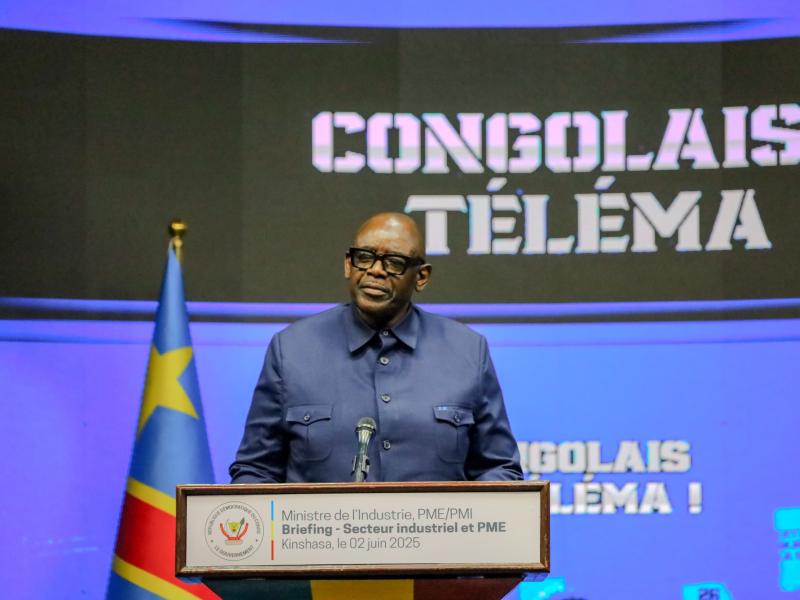 Louis Watum Kabamba, ministre de l'Industrie et du Développement des Petites et Moyennes entreprises