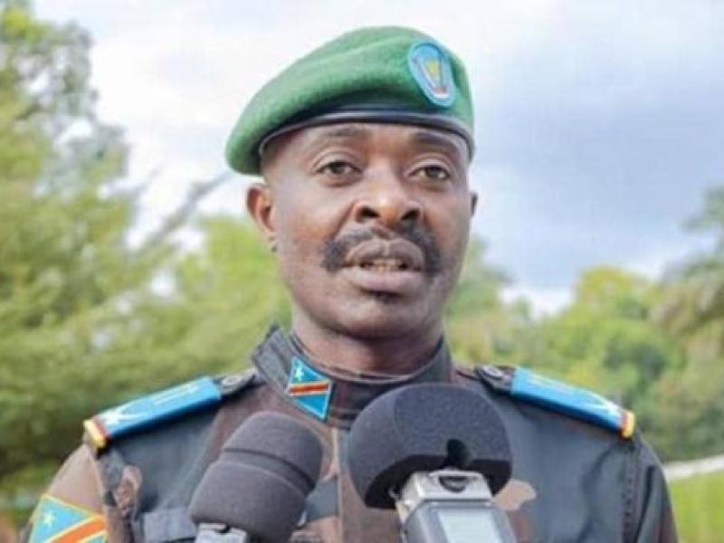 Lieutenant Jules Ngongo,  porte-parole des FARDC en province de l’Ituri