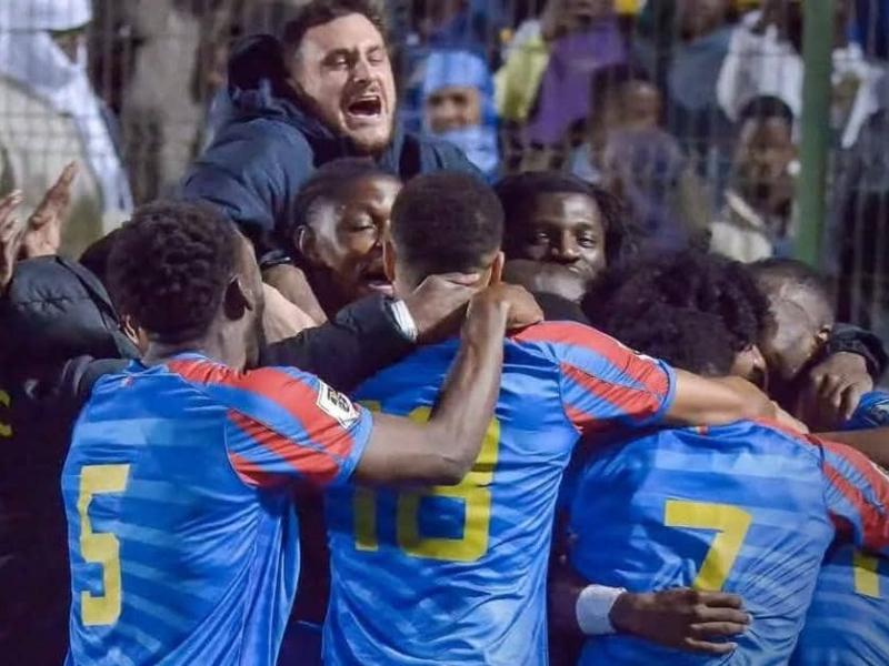 Les Léopards en pleine célébration après leur victoire face à la Mauritanie, lors des éliminatoires du mondial 2026. [ Photo d'illustration]