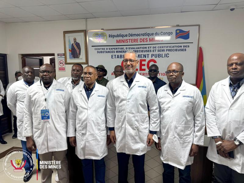 Le ministre des Mines Kizito Pakabomba en visite au CEEC [photo d'illustration]