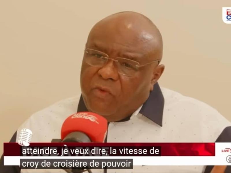 Le VPM Jean-Pierre Bemba Gombo au micro de Top Congo FM [photo d’illustration]