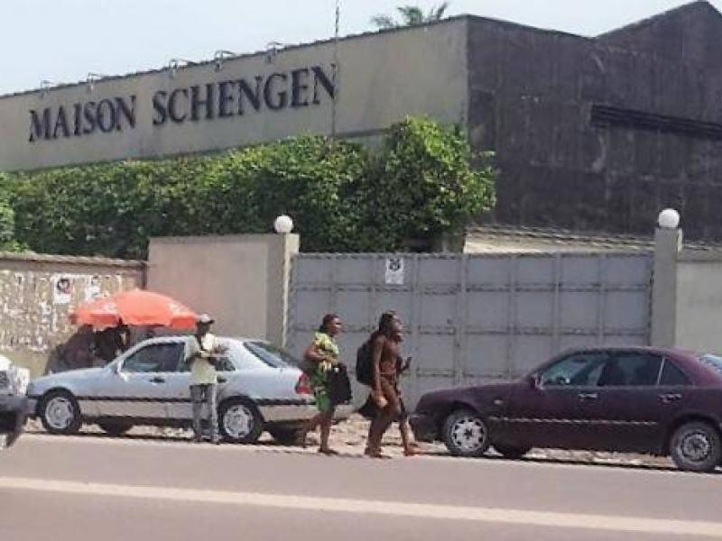 Siège du Centre Européen des Visas (Maison Schengen) à Kinshasa