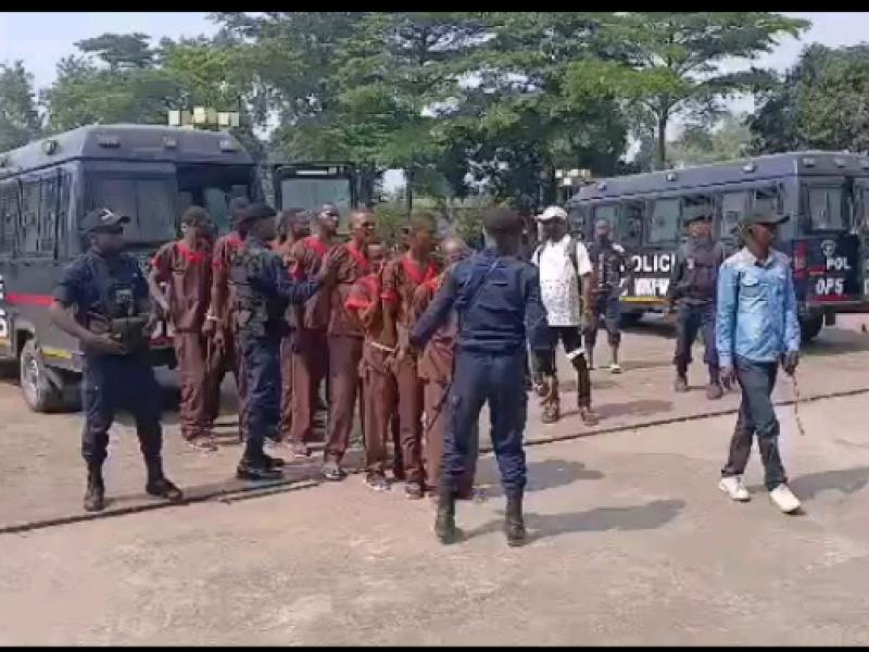 Les présumés assassins de Kabasele Wampanga lors de la deuxième audience au TGI/Matete