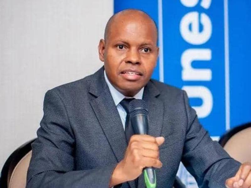 Isaias Barreto da Rosa, représentant de l'Unesco en République démocratique du Congo, lors de la Journée internationale de lutte contre le discours de haine célébrée, mercredi, à Kinshasa.