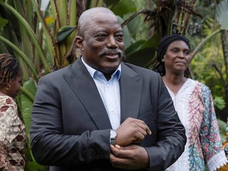 L'ancien président Joseph Kabila lors de son séjour à Goma [photo d'illustration]