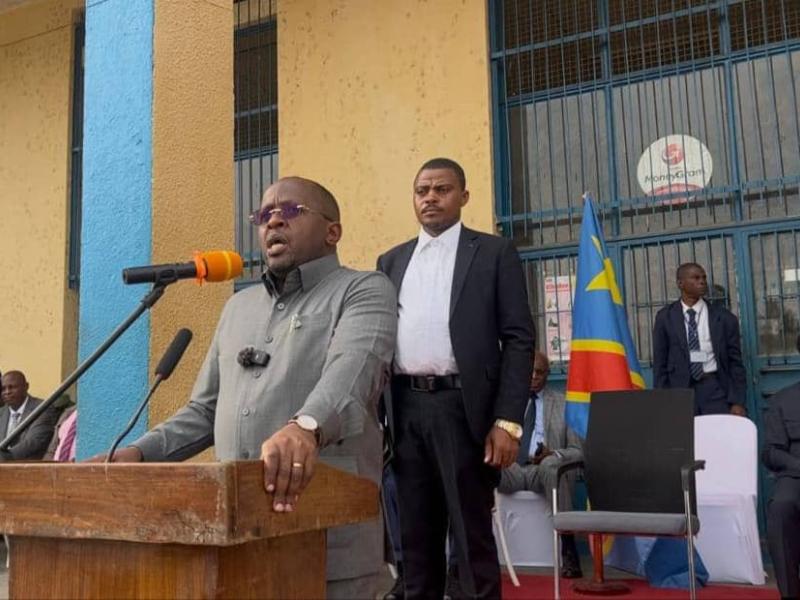 Le VPM de l'intérieur et sécurité Jacquemin Shabani à Kisangani lors de cette cérémonie [photo d'illustration]