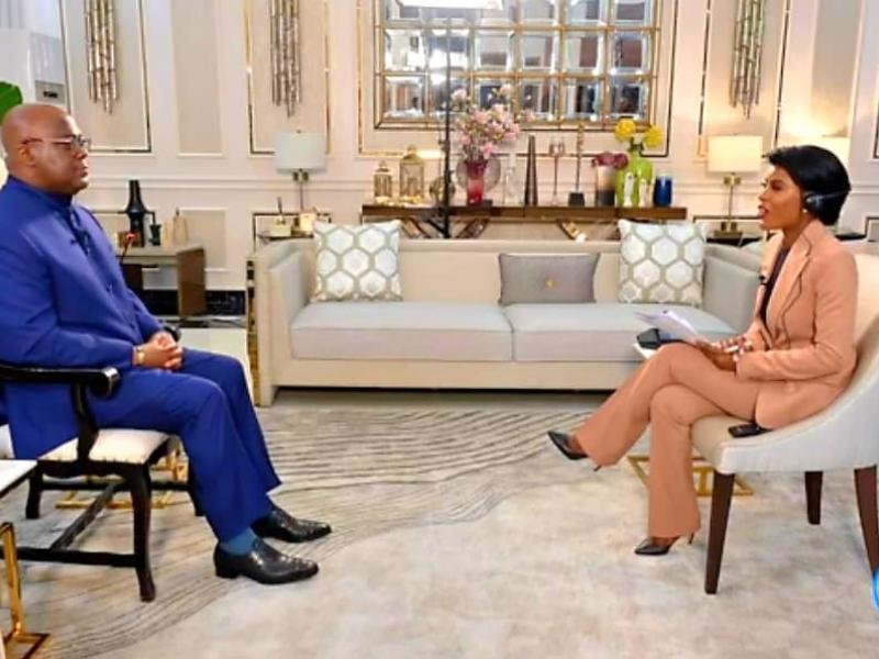 Le Président de la RDC, Félix Tshisekedi, dans une interview exclusive, avec Hariana Veras Victoria, journaliste permanente à la Maison Blanche