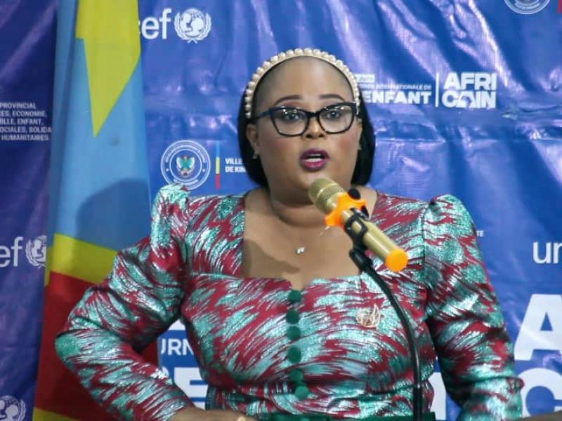 Yvette Tembo Kulemfuka, ministre provinciale du Genre, Famille, Enfant et Affaires sociales de Kinshasa