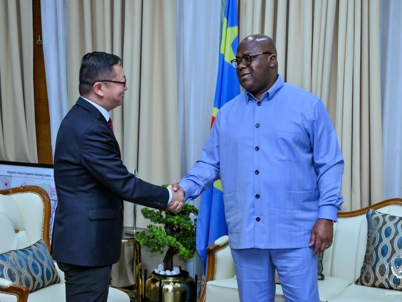 Le président Félix Tshisekedi a reçu l'ambassadeur de Chine en RDC Zhao Bin à la Cité de l'Union Africaine [, photo d'illustration]