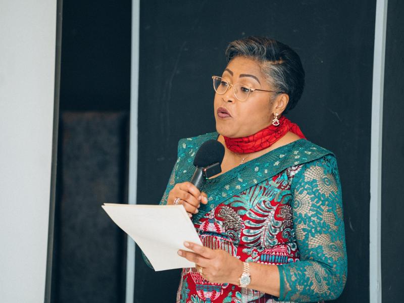 La Première Ministre, Judith Suminwa, prononce son mot de circonstance à l'occasion de la célébration de centenaire de naissance de feu Patrice Emery Lumumba