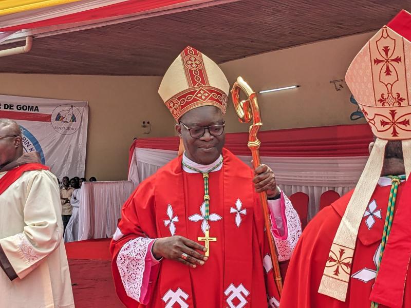 Monseigneur Fulgence Muteba président de la CENCO et archevêque de Lubumbashi lors de cette cérémonie [photo d'illustration]