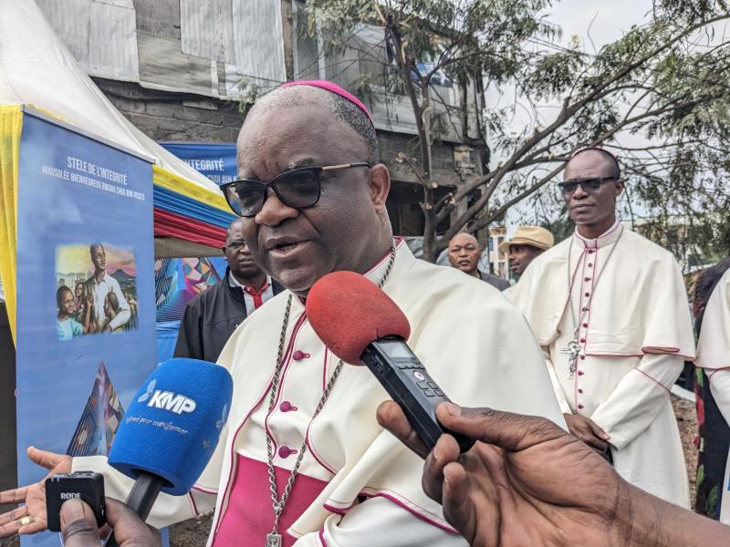 L'archevêque du diocèse de Goma monseigneur Willy Ngumbi lors de cette présentation [photo d'illustration]