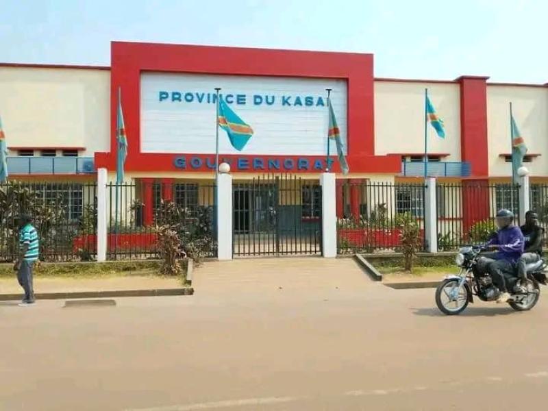 Le bâtiment du gouvernorat du Kasaï