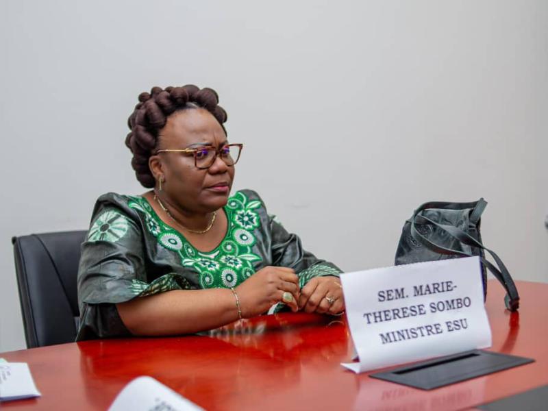 La ministre de l'ESU Marie Thérèse Sombo [photo d'illustration]