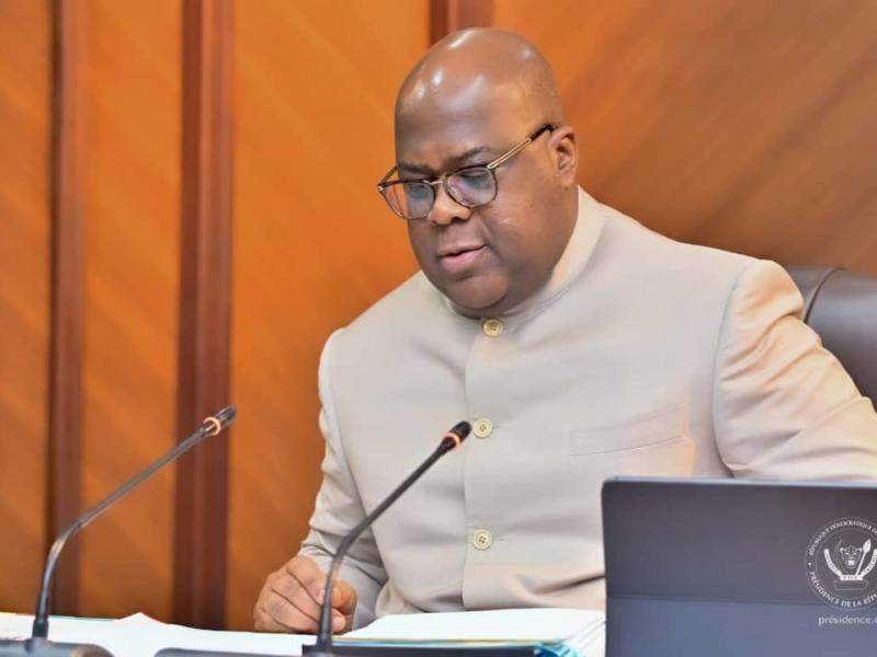 Le président de la République, Félix Antoine Tshisekedi Tshilombo