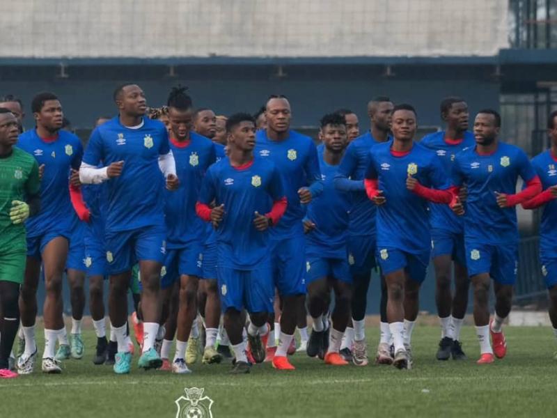 Les Léopards locaux en pleine préparation à Kinshasa.