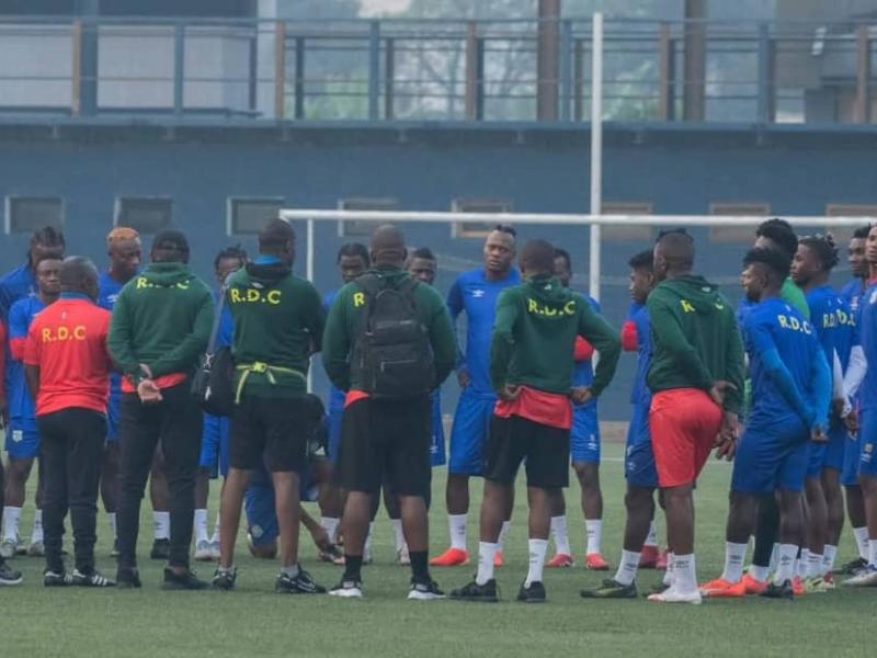 Les Léopards A' lors d'une séance d'entraînement à Kinshasa. [Photo d'illustration]