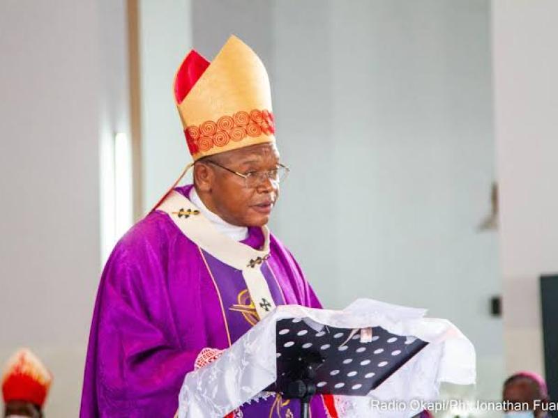 Le Cardinal Fridolin Ambongo, archevêque de Kinshasa et président du SCEAM [photo d'illustration]