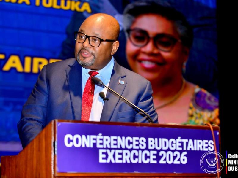 Le ministre d'État, ministre en charge du Budget, Aimé Boji Sangara
