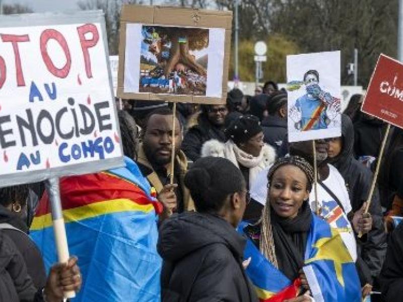 Des jeunes réclamant la justice pour des millions des Congolais morts suite à l’agression rwandaise en RDC pendant trois décennies [photo d’illustration]