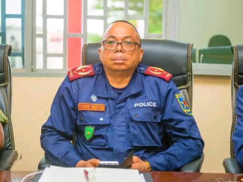 Le commissaire provincial de la PNC du Kongo-Central Bertin Yawe Sumanda [photo d'illustration]
