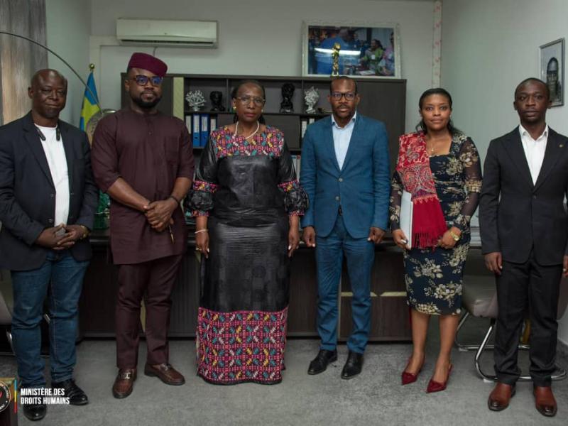 Une délégation de l’Union africaine reçue par la ministre congolaise Chantal Chambu Mwavita, en charge des Droits humains