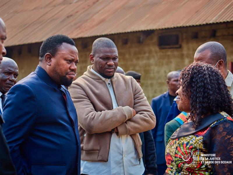 Le ministre ad intérim de la Justice, Samuel Mbemba, en mission à Kasangulu après l’évasion de 19 prisonniers [photo d’illustration]