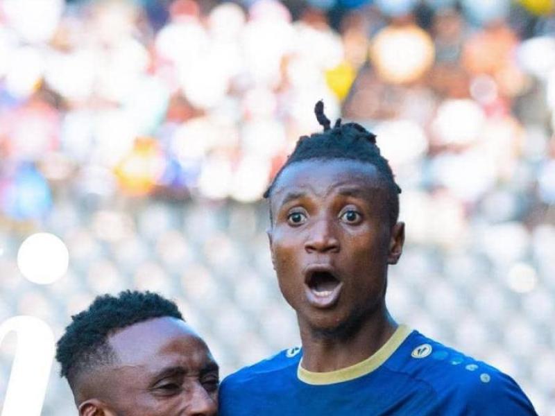 Deux joueurs du FC les Aigles du Congo lors du match face au TP Mazembe à Kamalondo. [Photo d'illustration]