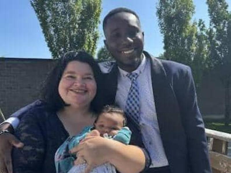 Le jeune congolais, Jonas Kiese et sa petite famille. [Photo d'illustration]